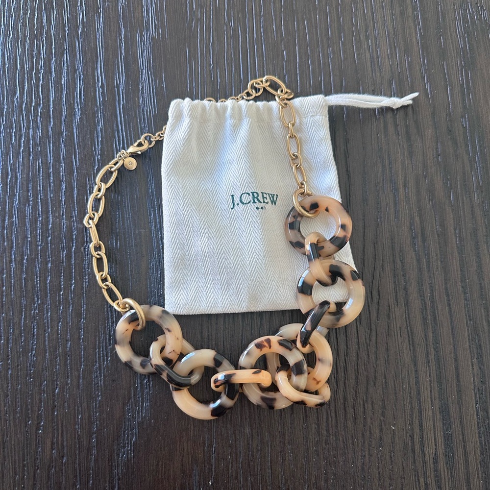 J. Crew Brown and Gold Statement Necklace